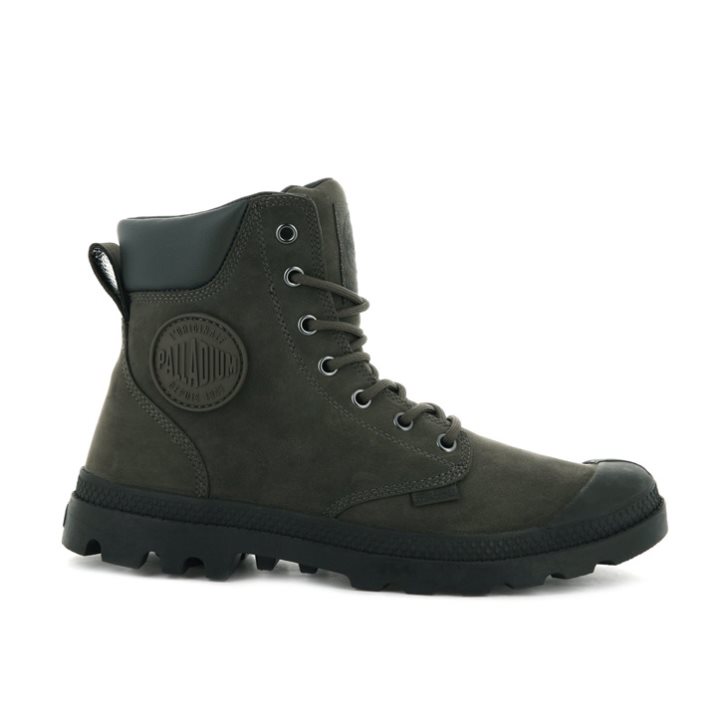 Bottes Palladium Pampa Cuff WP LUX Femme Vert Olive | FR ZYJ126H